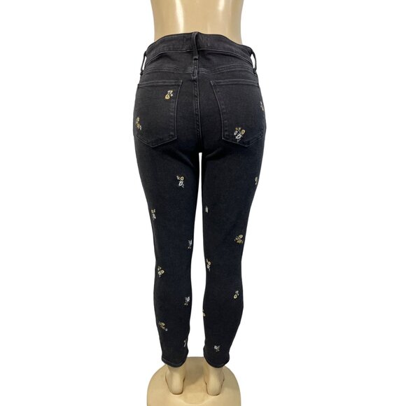 Abercrombie & Fitch Women's Black Skin Jeans Sz 29|8R - Picture 4 of 6